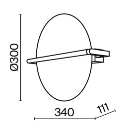 Настенный светильник (бра) Maytoni MOD279WL-L14B3K