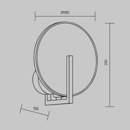 Настенный светильник (бра) Maytoni MOD099WL-01G2