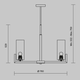 Люстра Maytoni MOD089PL-08BS