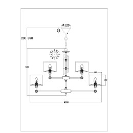 Люстра Maytoni MOD088PL-15BS