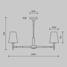 Люстра Maytoni H001CL-05BS