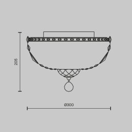 Люстра Maytoni DIA100-CL-03-G