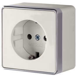 Розетка с заземлением Gallant слоновая кость W5071003