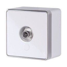 ТВ-розетка оконечная Gallant белая W5083001