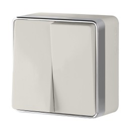 Выключатель двухклавишный Gallant слоновая кость W5020003