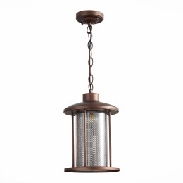 SL080.403.01 Светильник уличный подвесной ST-Luce Темный кофе/Прозрачный, Темный кофе E27 1*60W LASTERO