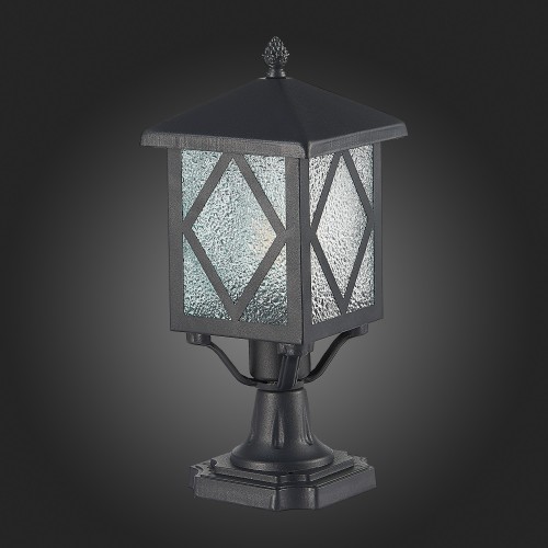 SL084.405.01 Светильник уличный наземный ST-Luce Черный/Черный, Прозрачный E27 1*60W LORNE