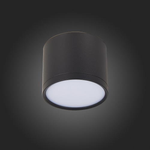 ST113.432.09 Светильник потолочный Черный LED 1*9W 3000K 702Lm Ra>90 120° IP20 D88xH75 170-240V Накладные светильники
