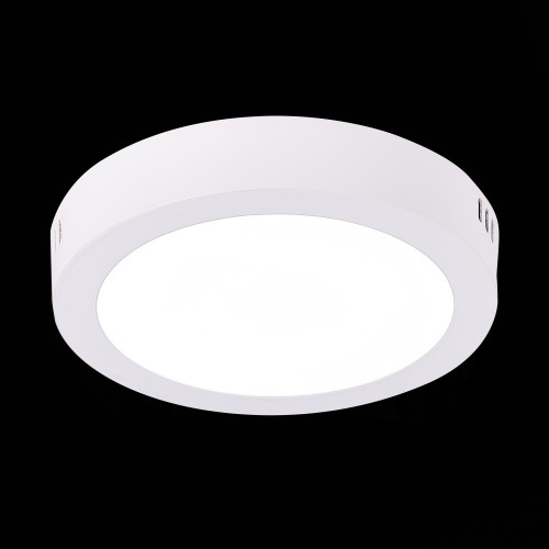 ST112.532.12 Светильник настенно-потолочный Белый LED 1*12W 3000K 715Lm Ra80 120° IP20 D160xH28 90-2 Накладные светильники