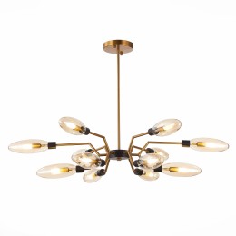SL1174.303.12 Люстра потолочная ST-Luce Латунь/Коньячный G9 12*5W DESIMA