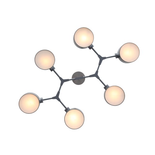 SLE183702-06 Светильник потолочный Серый/Серый E14 6*60W GIMENTO