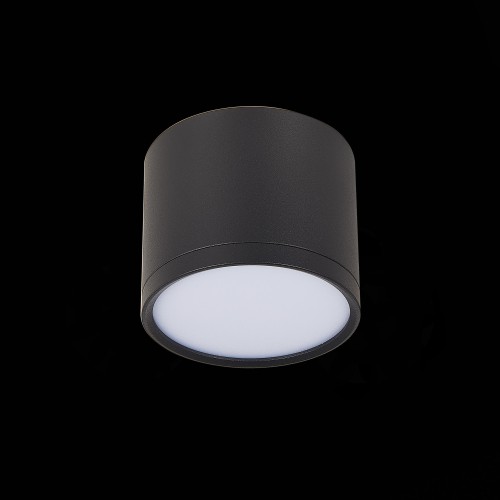 ST113.432.09 Светильник потолочный Черный LED 1*9W 3000K 702Lm Ra>90 120° IP20 D88xH75 170-240V Накладные светильники