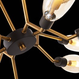 SL1174.303.12 Люстра потолочная ST-Luce Латунь/Коньячный G9 12*5W DESIMA