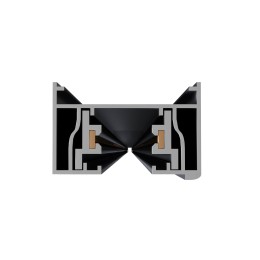 ST001.419.00 Шинопровод однофазный накладной  ST-Luce Черный Длина 1 000мм BASE