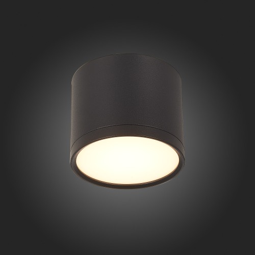 ST113.432.09 Светильник потолочный Черный LED 1*9W 3000K 702Lm Ra>90 120° IP20 D88xH75 170-240V Накладные светильники