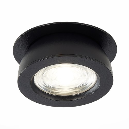 ST654.438.10 Св-к встр. Черный LED 1*10W 3000K 850Lm Ra>90 38° IP20 D109xH60 180-240V Встраиваемые светильники