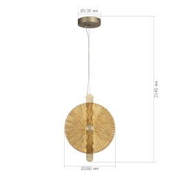 SL6141.313.01 Светильник подвесной ST-Luce бронза/янтарь LED 1*11W 4000K WASI