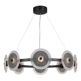 SL6142.443.01 Светильник подвесной ST-Luce черный/дымчатый LED 1*44W 4000K ALUMNO