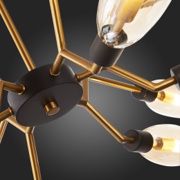 SL1174.303.12 Люстра потолочная ST-Luce Латунь/Коньячный G9 12*5W DESIMA