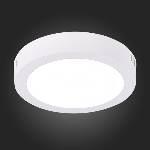 ST112.532.12 Светильник настенно-потолочный Белый LED 1*12W 3000K 715Lm Ra80 120° IP20 D160xH28 90-2 Накладные светильники