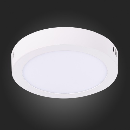 ST112.532.12 Светильник настенно-потолочный Белый LED 1*12W 3000K 715Lm Ra80 120° IP20 D160xH28 90-2 Накладные светильники