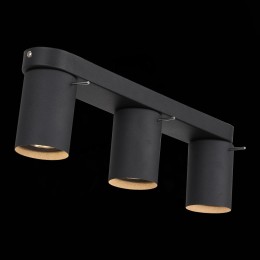 SL597.401.03 Спот ST-Luce Черный, Хром/Черный GU10 LED 3*3W Потолочные светильники