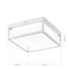 SL9517.502.01 Светильник уличный потолочный ST-Luce белый/белый LED 1*20W 3000K/4000K/5000K CUBO