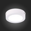 ST112.532.06 Светильник настенно-потолочный Белый LED 1*6W 3000K 330Lm Ra80 120° IP20 D110xH28 90-26 Накладные светильники