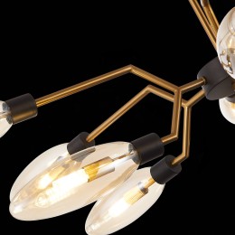 SL1174.303.12 Люстра потолочная ST-Luce Латунь/Коньячный G9 12*5W DESIMA