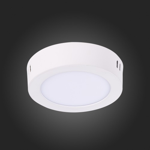 ST112.532.06 Светильник настенно-потолочный Белый LED 1*6W 3000K 330Lm Ra80 120° IP20 D110xH28 90-26 Накладные светильники