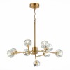 SL1166.303.09 Светильник подвесной ST-Luce Латунь/Прозрачный G9 LED 9*5W ROMANO