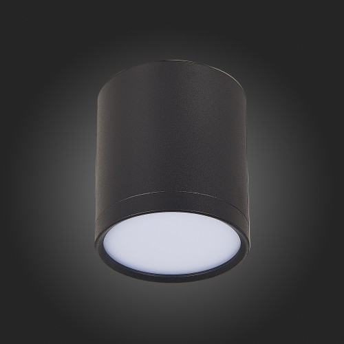 ST113.432.05 Светильник потолочный Черный LED 1*5W 3000K 390Lm Ra>90 120° IP20 D68xH75 170-240V Накладные светильники