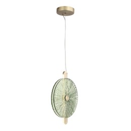 SL6141.323.01 Светильник подвесной ST-Luce бронза/зелёный LED 1*11W 4000K WASI