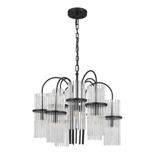 SL6145.403.09 Светильник подвесной ST-Luce черный/прозрачный E14 9*40W TASSE