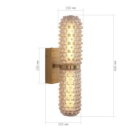 SL6144.301.01 Светильник настенный ST-Luce латунь/Шампань LED 1*11W 4000K SAGUARO