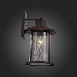 SL080.401.01 Светильник уличный настенный ST-Luce Темный кофе/Прозрачный, Темный кофе E27 1*60W LASTERO
