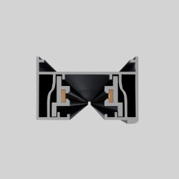 ST001.419.00 Шинопровод однофазный накладной  ST-Luce Черный Длина 1 000мм BASE