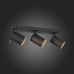 SL597.401.03 Спот ST-Luce Черный, Хром/Черный GU10 LED 3*3W Потолочные светильники