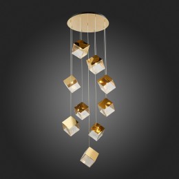 SL1182.203.09 Светильник подвесной ST-Luce Золотистый/Прозрачный, Золотистый G9 9*5W RIELLO