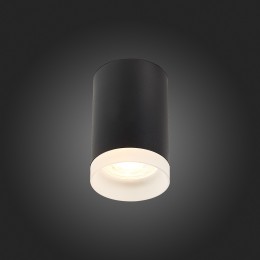 ST100.402.01 Светильник потолочный Черный GU10 1*50W IP20 D64xH99 220V Без ламп Накладные светильники