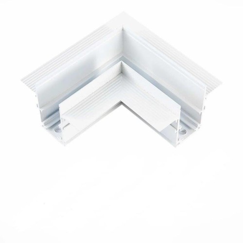 Угловой соединитель горизонтальный для встраиваемого шинопровода белый, AM546 WH SMART