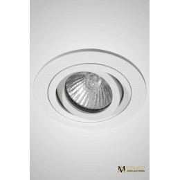 Поворотный встраиваемый точечный светильник AM Group AM121 WH