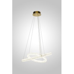 Люстра подвесная OVALE GD D600+400 58W цвет - золото