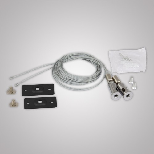 Подвесной трос для накладного шинопровода черный, AM549 BK