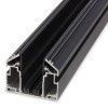 Трековый шинопровод + Закладной профиль для натяжного потолка ПВХ 2М ЧЕРНЫЙ, AM539 2M BK SMART