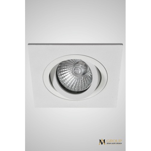 Поворотный встраиваемый точечный светильник AM Group AM123 WH