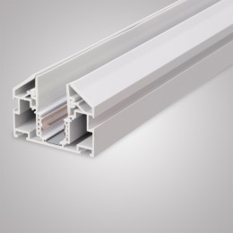 Магнитный трековый шинопровод + закладной профиль для натяжного потолка пвх 3m, белый, MAGNET AM537 3M WH