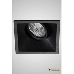 Поворотный встраиваемый точечный светильник AM Group AM168 BK