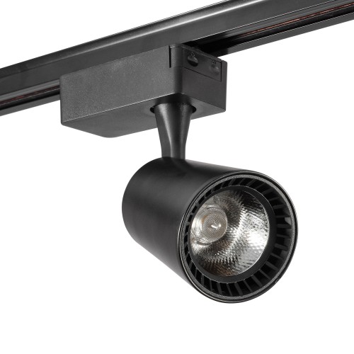 Однофазный трековый светильник светодиодный AM Group AM228 BK 3000K