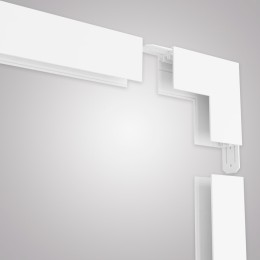 Угловой соединитель внутренний для накладного шинопровода белый, AM544 WH SMART